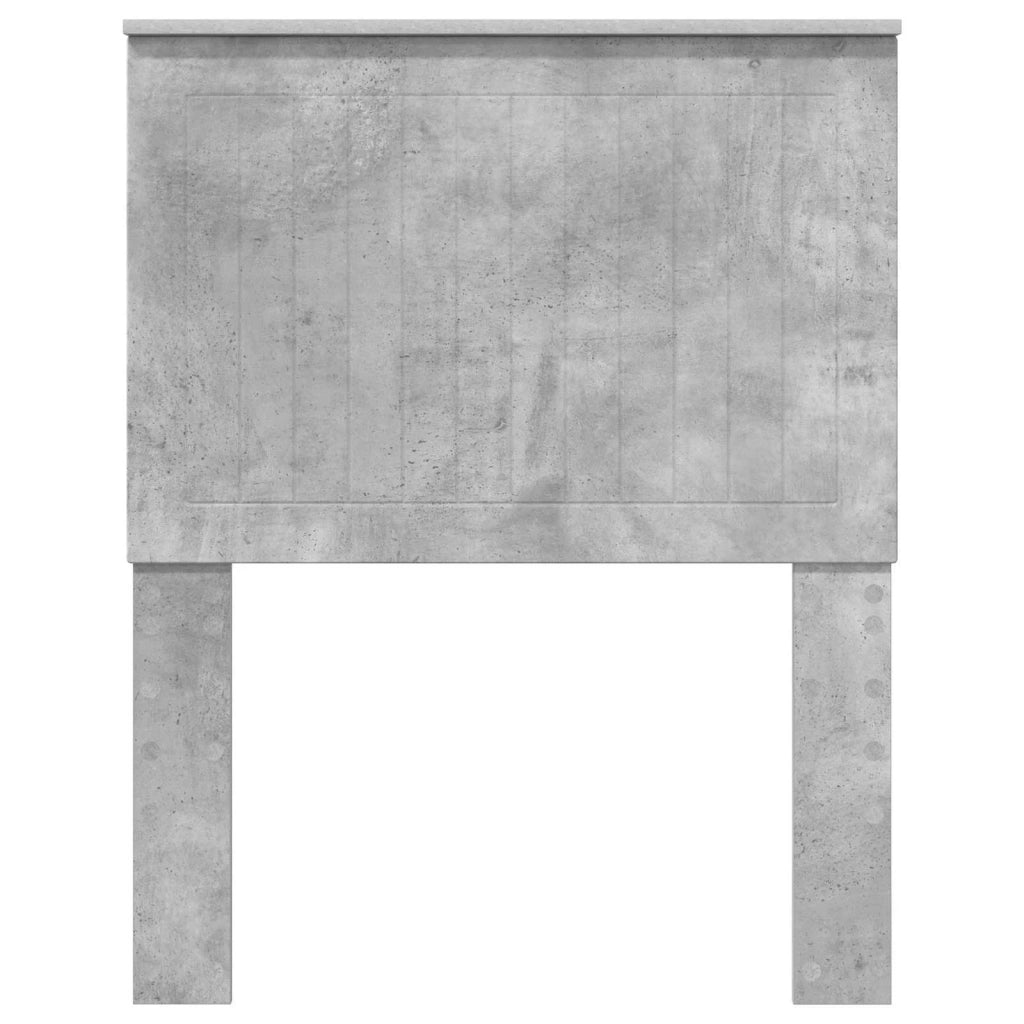 Testiera con testiera Grigio cemento 75 cm Legno multistrato 887828