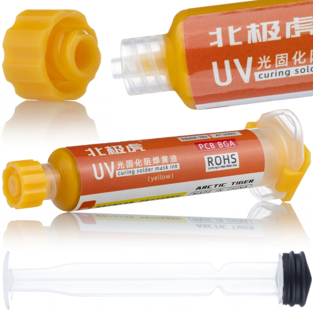 Soldermaska UV Arancione 10ml – Protezione PCB | Non Conduttiva, Rapida Polimerizzazione