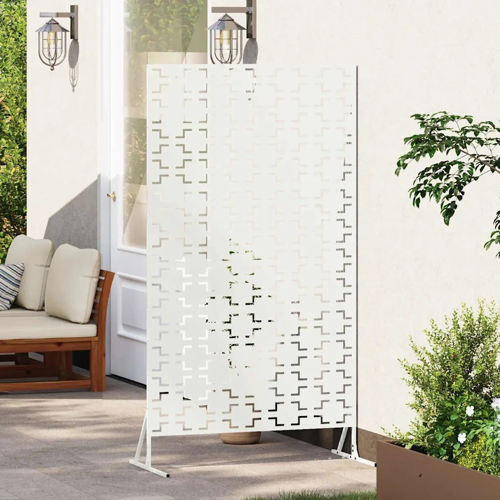Schermo per Privacy Bianco 100 x 50 x 180 cm Acciaio