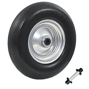 Ruota per Carriola con Asse in PU Solido 4.00-8 390 mm cod mxl 72727