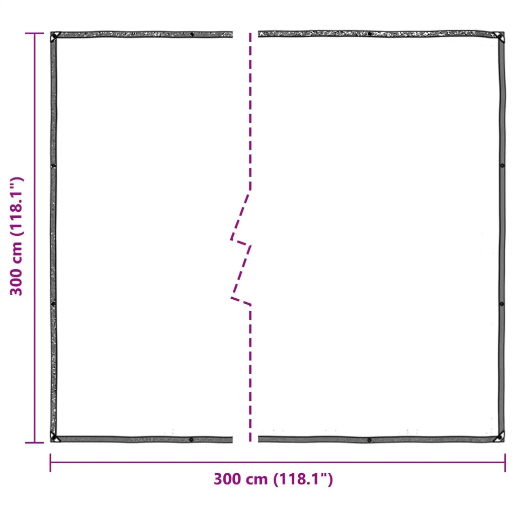 Copertura per Piante Trasparente 3 x 3 m PE CFW8176319