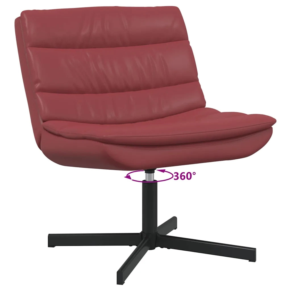 Sedia girevole Rosso Vino 63 x 75 x 76 cm PU 42007342