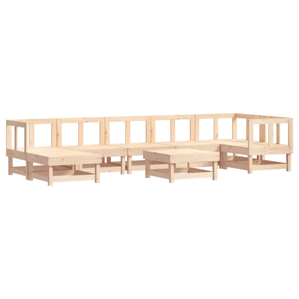 Set Salotto da Giardino 8 pz in Legno Massello di Pinocod mxl 94240