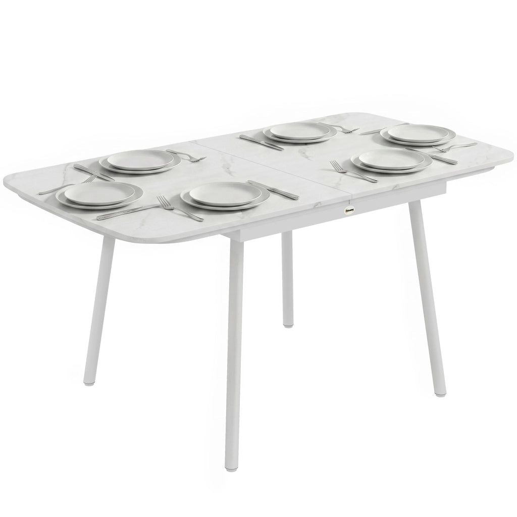 Tavolo da Giardino Rettangolare per 6 Persone ¨C zephmum ¨C Piano in WPC 140x80 cm