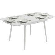 Tavolo da Giardino Rettangolare per 6 Persone ¨C zephmum ¨C Piano in WPC 140x80 cm