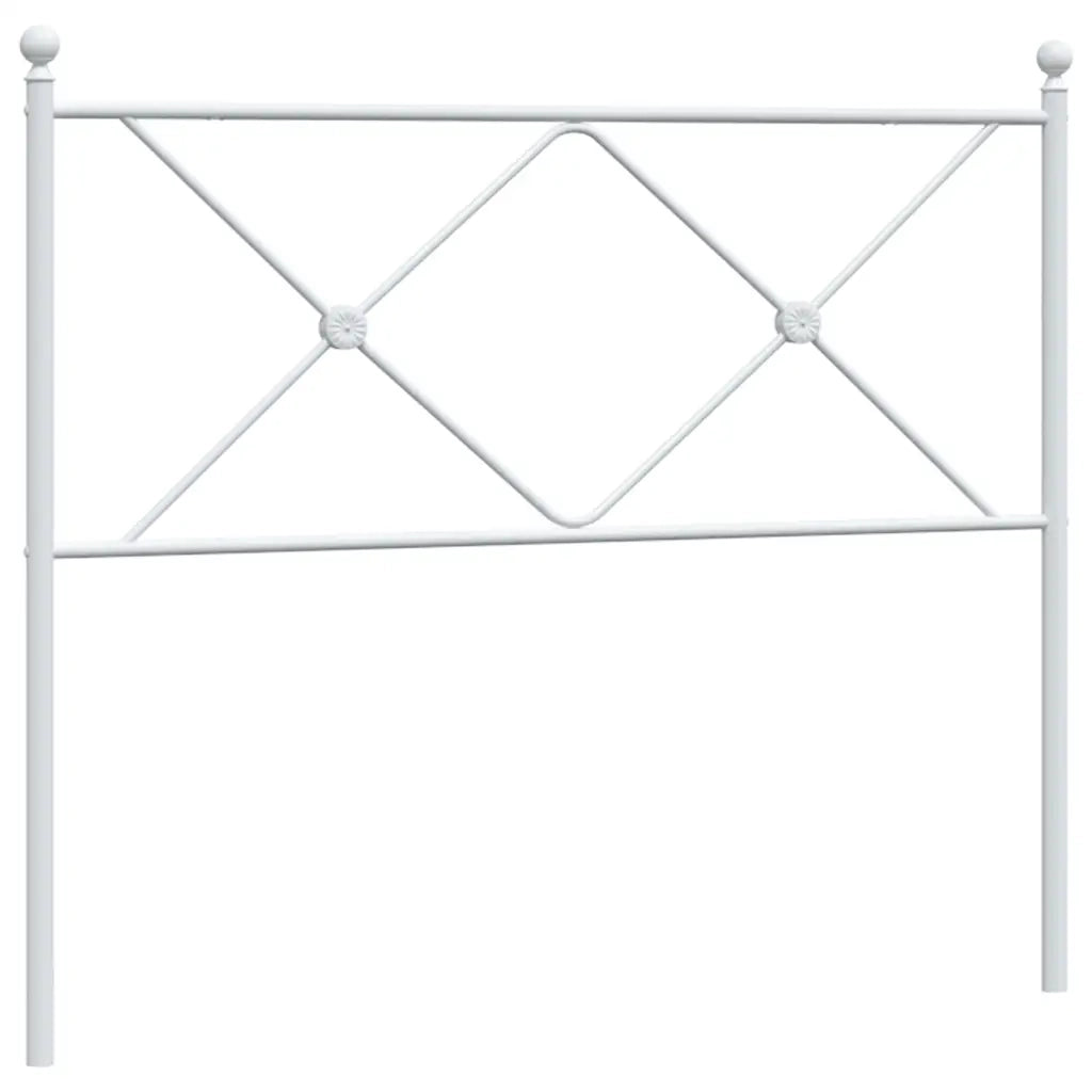 Testiera in Metallo Bianco 107 cm