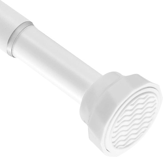 Maniglia per doccia retrattile - senza perforazione - bianca - 73-195 cm