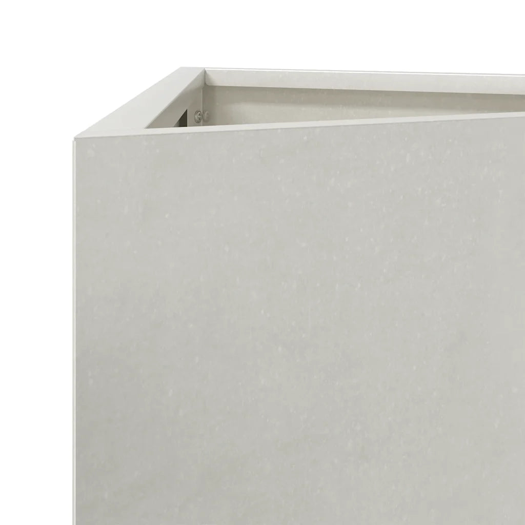 Fioriere da Giardino 2 pz Triangolari 40x34,5x75 cm Acciaio Inox 851166
