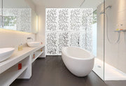 BLOW - Pannello in PVC traforato - Parasole Misura: 73x148 cm, Colore: bianco