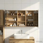 Set di Armadi da Bagno con porta 3 pcs 110 x 10,5 x 60,5 cm 3403719
