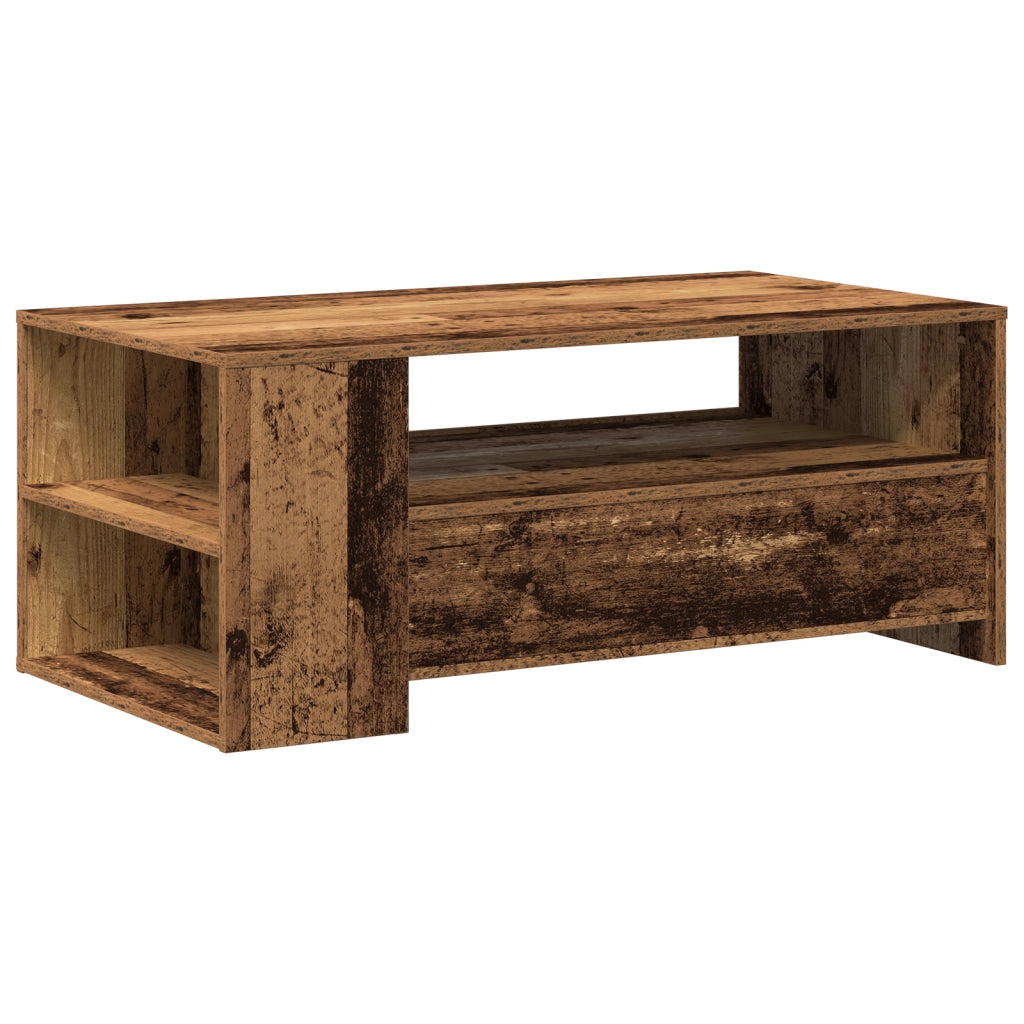 Tavolino da caffÃ¨ in legno vecchio 102x55x43,5 cm in legno ingegnerizzato