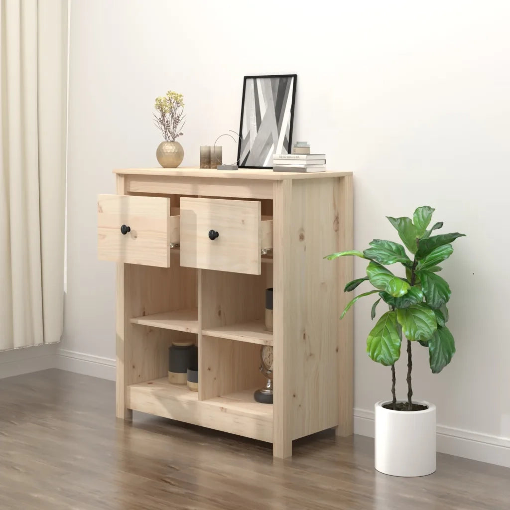 Credenza 70x35x80 cm in Legno Massello di Pino cod mxl 7810