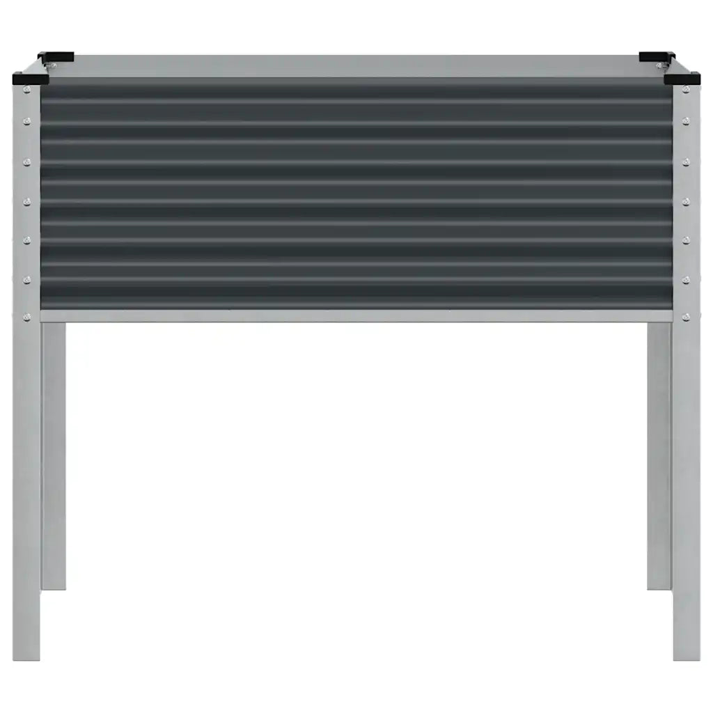 Fioriera da giardino antracite 100x45x90 cm in acciaio 4008972