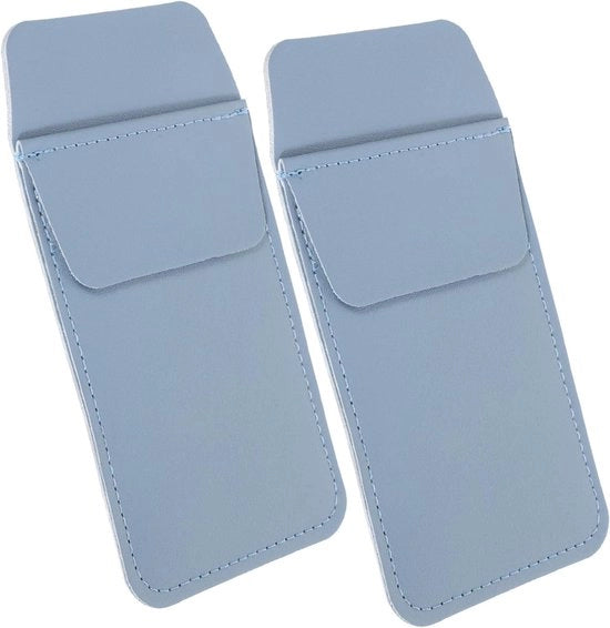 Etui a doppio contenitore per materiali da disegno e penne - Blu del cielo - Organizzatore per contenitori per penne