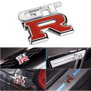 Trade Shop - Adesivo Decorazione 3d In Metallo Cromato Per Auto Figura Stemma Gt R Sticker -