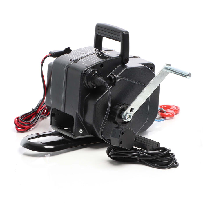 Argano elettrico a fune 12V Verricello a motore fino a 2267kg Motore 450W 1,38m/min Paranco