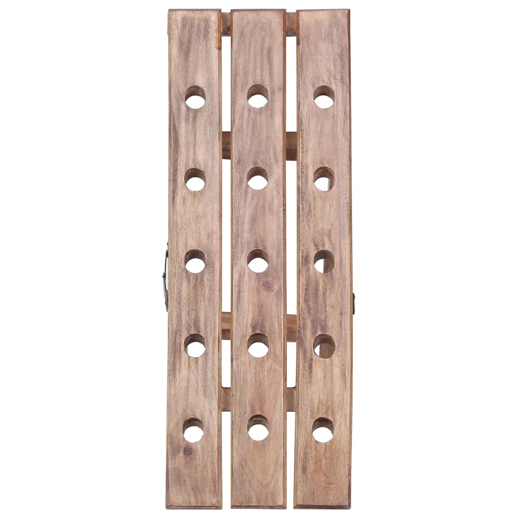 Portavini da 15 Bottiglie 26x50x70cm Legno Massello di Recupero cod mxl 41079