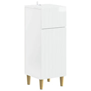 Mobiletto da Bagno ARNHEM Bianco Lucido 30 x 31 x 80 cm 896609