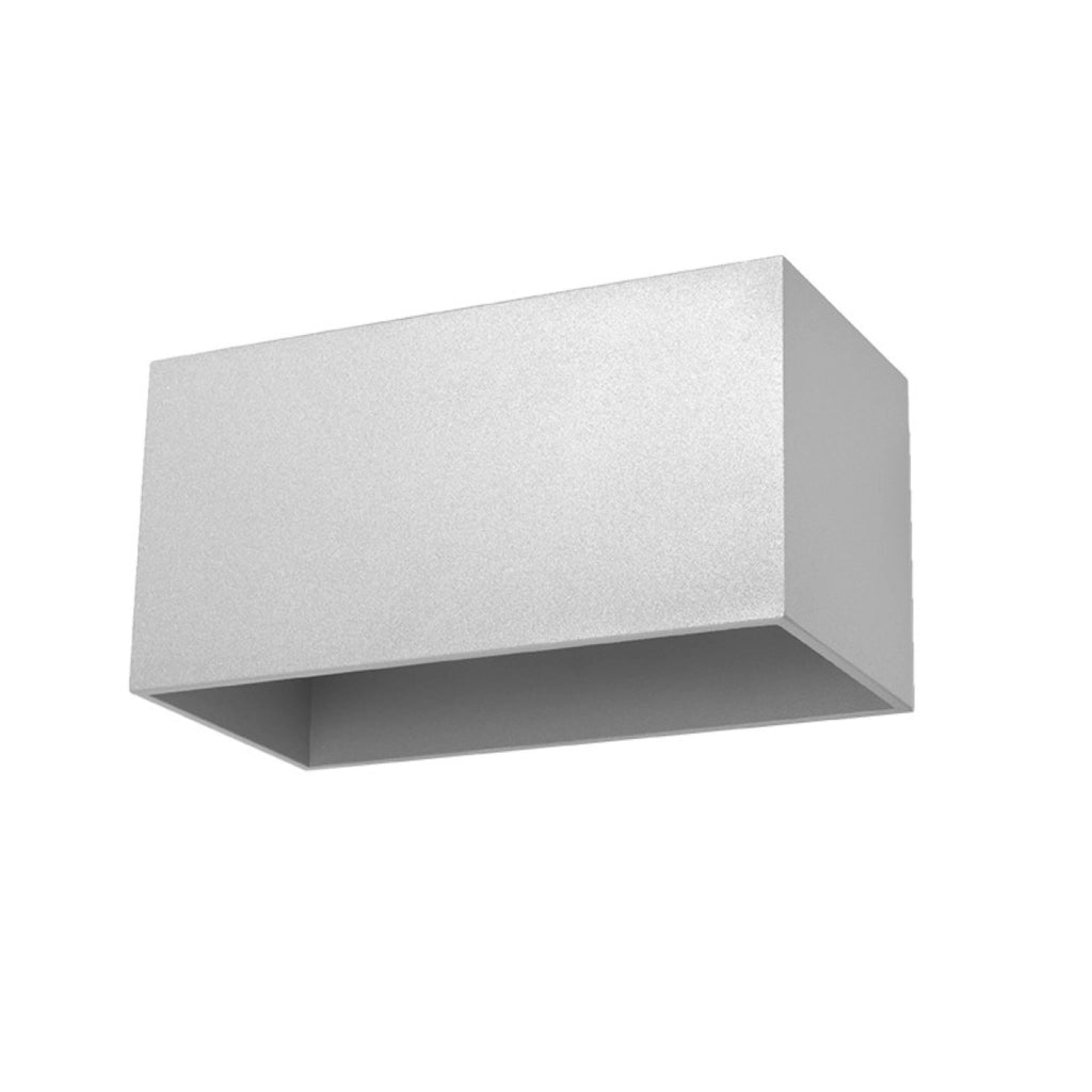 Applique Pure Lume Tetris Maxi grigio alluminio 2xG9