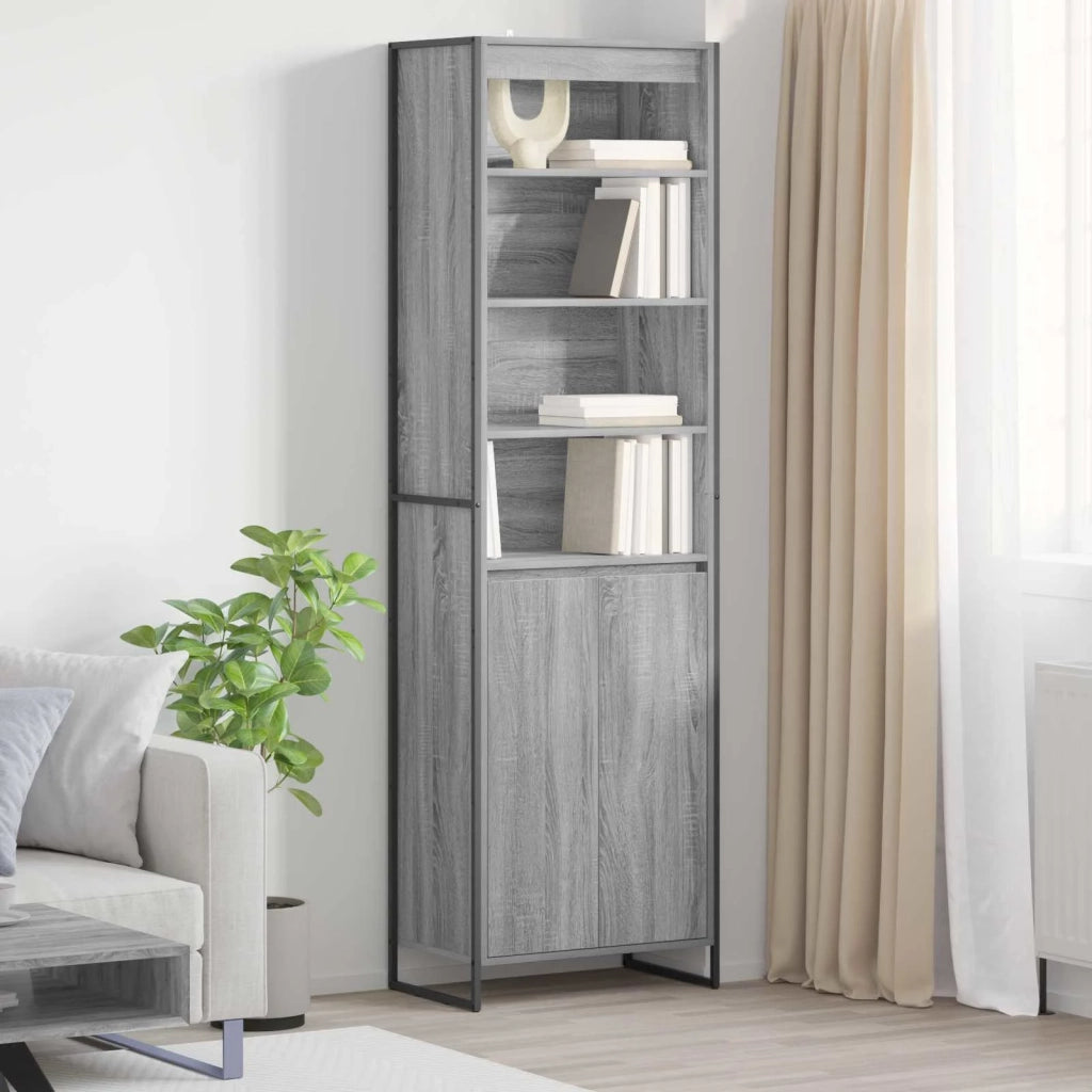 Credenza | Armadi alti Grigio Sonoma 60 x 36 x 200 cm Legno multistrato