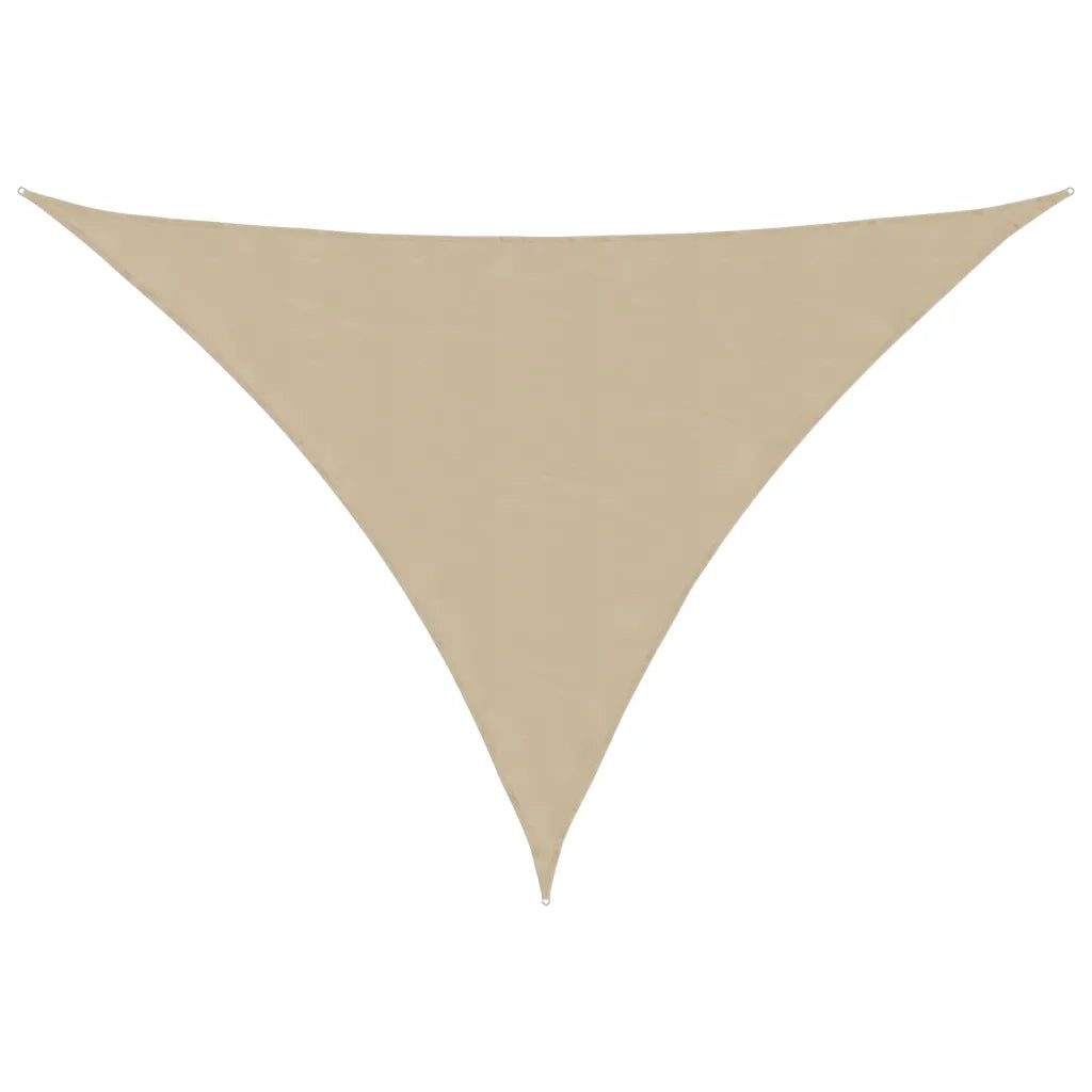 Parasole a Vela Oxford Triangolare 4x5x5 m Beige 135179