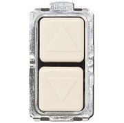 Commutatore doppio tasto con interblocco 1-0-2 serie bticino magic 5052n
