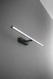 Applique in metallo verniciato nero Riga LED 24W CCT 3000K 4000K 6000K CRI?80 220-240V 50/60Hz 1680Lm IP44 102cm