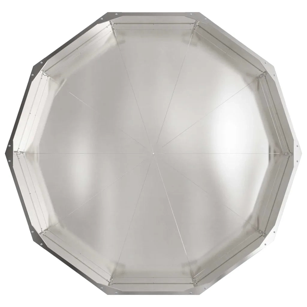Fioriera Argento 120 x 120 x 35 cm Acciaio inossidabile 883728