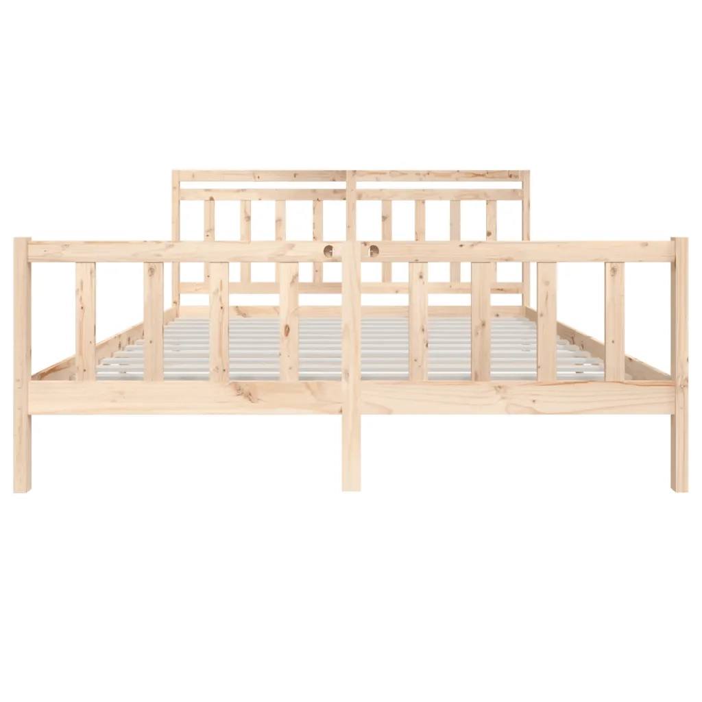 Letto matrimoniale | Letto per adulti | Giroletto 180x200 cm Super King in Legno Massello