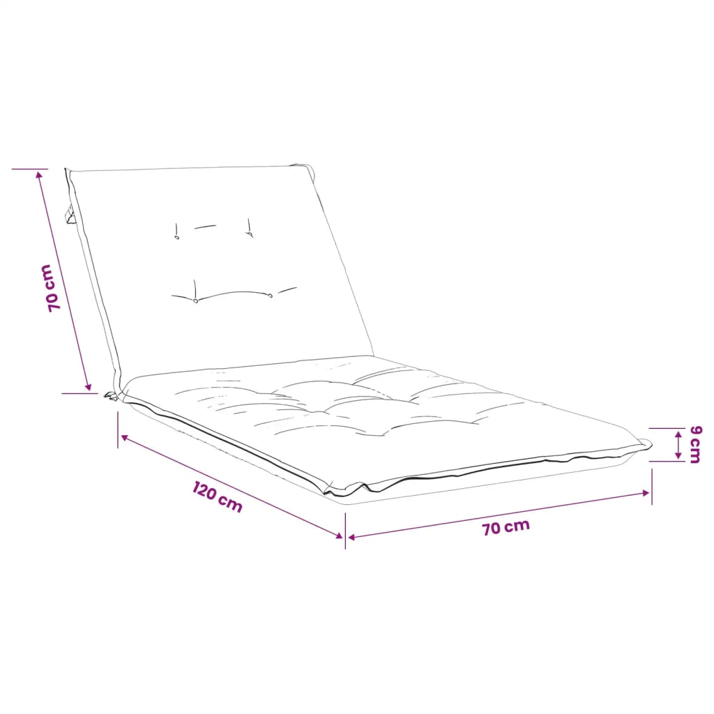 Cuscino per Lettino GEMERT 100% Poliestere Tortora 947424