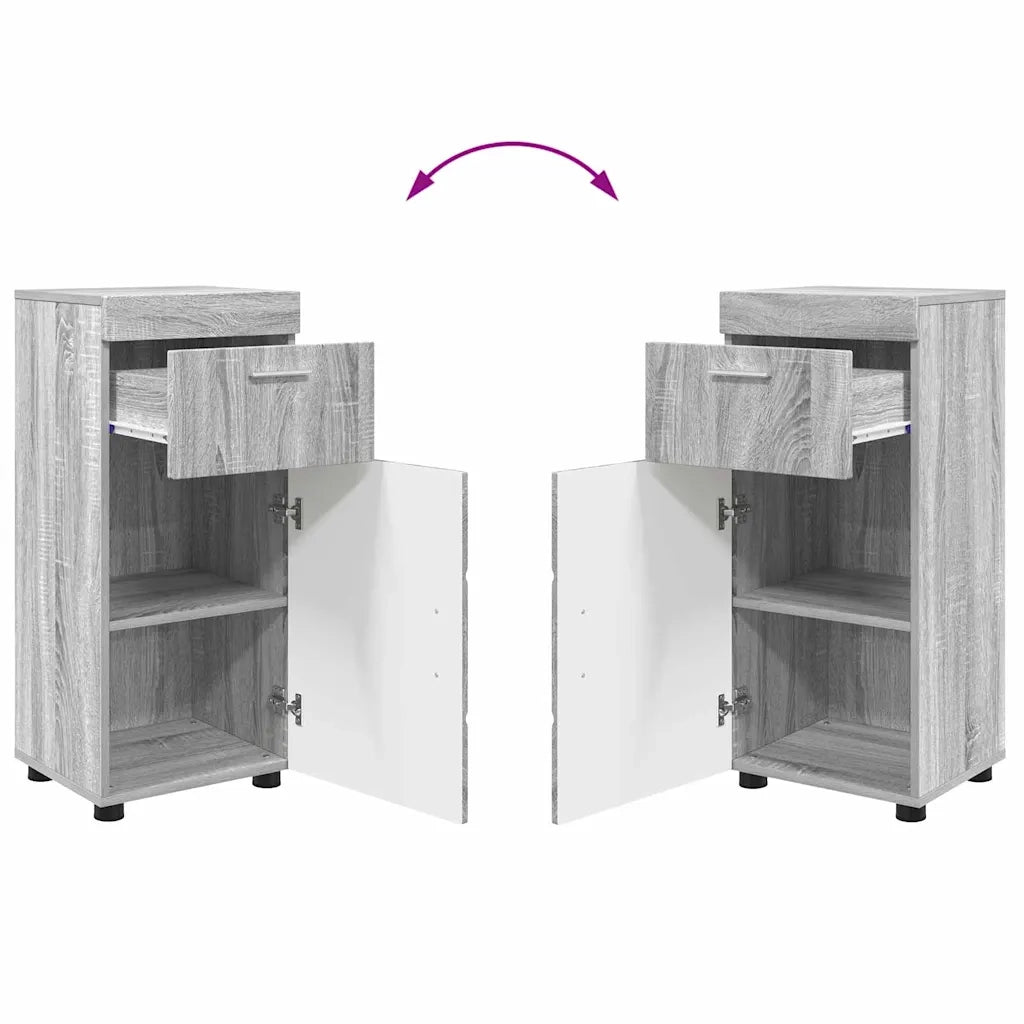 Set di mobili per il bagno TULUM 4 pcs Grigio Sonoma
