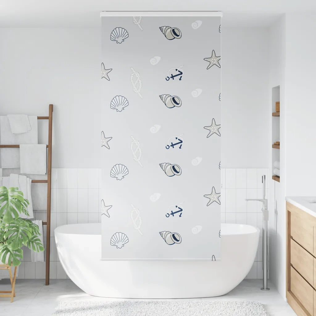 Tenda a rullo | Tenda avvolgibile Doccia Cassonetto 90x240 cm Larghezza Tessuto