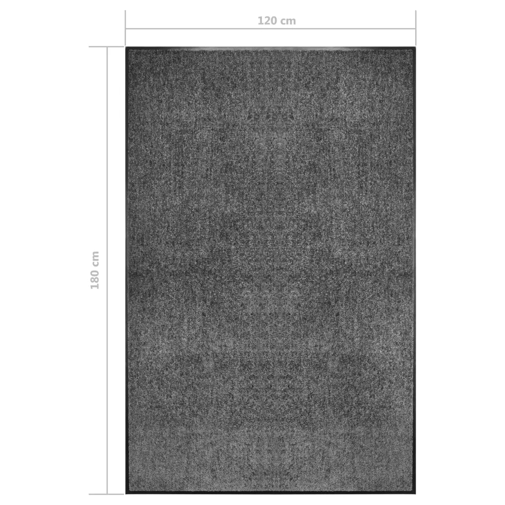 Zerbino Lavabile Antracite 120x180 cm 323420