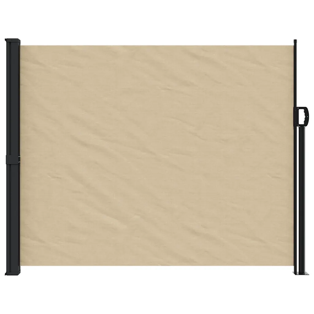 Tenda da Sole Laterale Retrattile Beige 160x600 cm 4004525