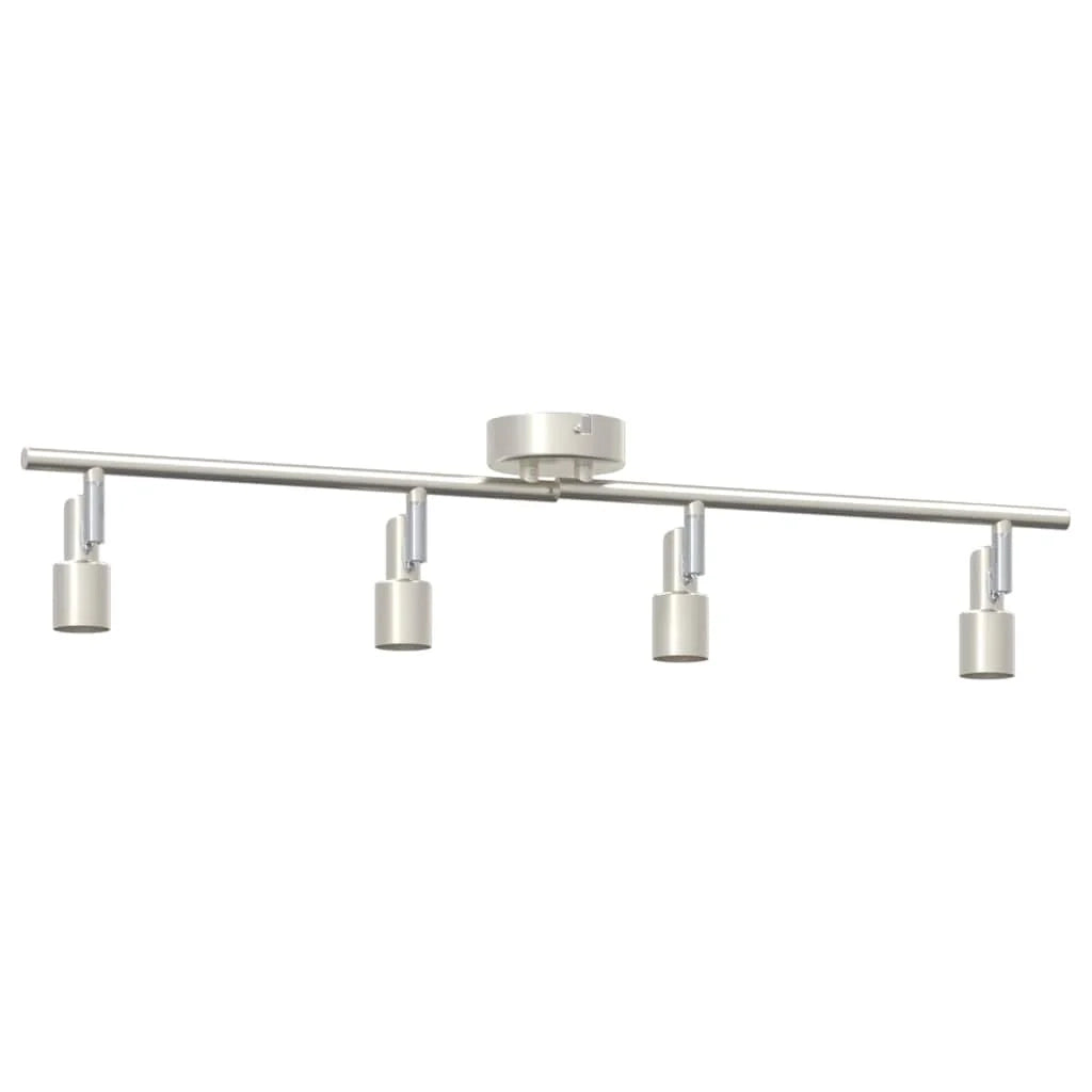 Faretto da soffitto moderno orientabile design chic 70 x 9 x 12,5 cm acciaio nichel spazzolato 02_0058316