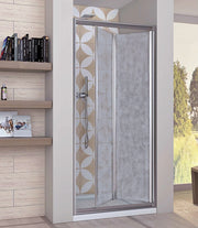 Porta Doccia Libro Due Ante Cristallo 5mm Opaco h190cm Emma Opaco 6mm,66/70 cm