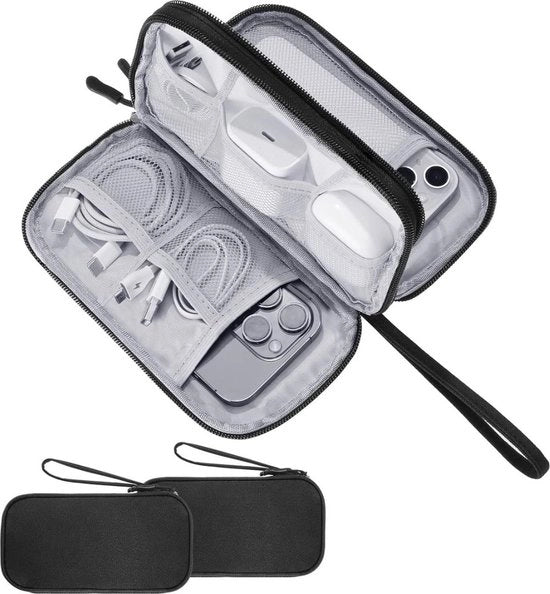 Set di Organizzatore per Cavi da 2, Organizzatore per Cavi Portatile, Accessorio per Elettronica Idrorepellente