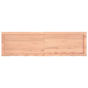 Ripiano Muro Marrone 140x40x(2-4) cm Massello Rovere Trattato 363702