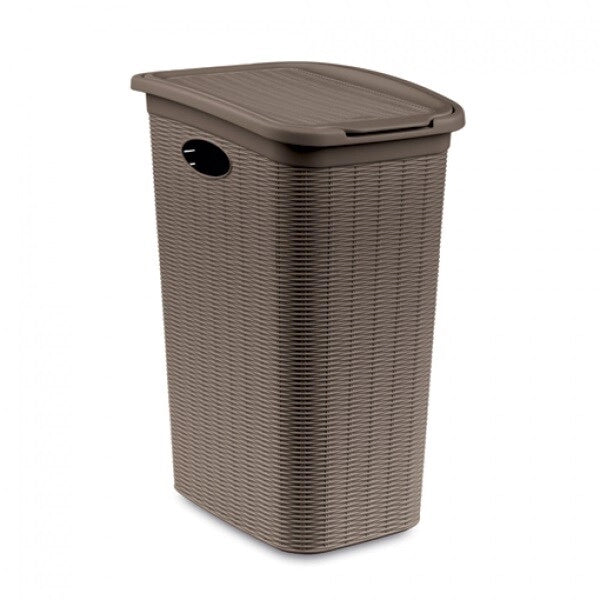 Cesta Portabiancheria Bucato Biancheria Elegance 36 litri Tortora