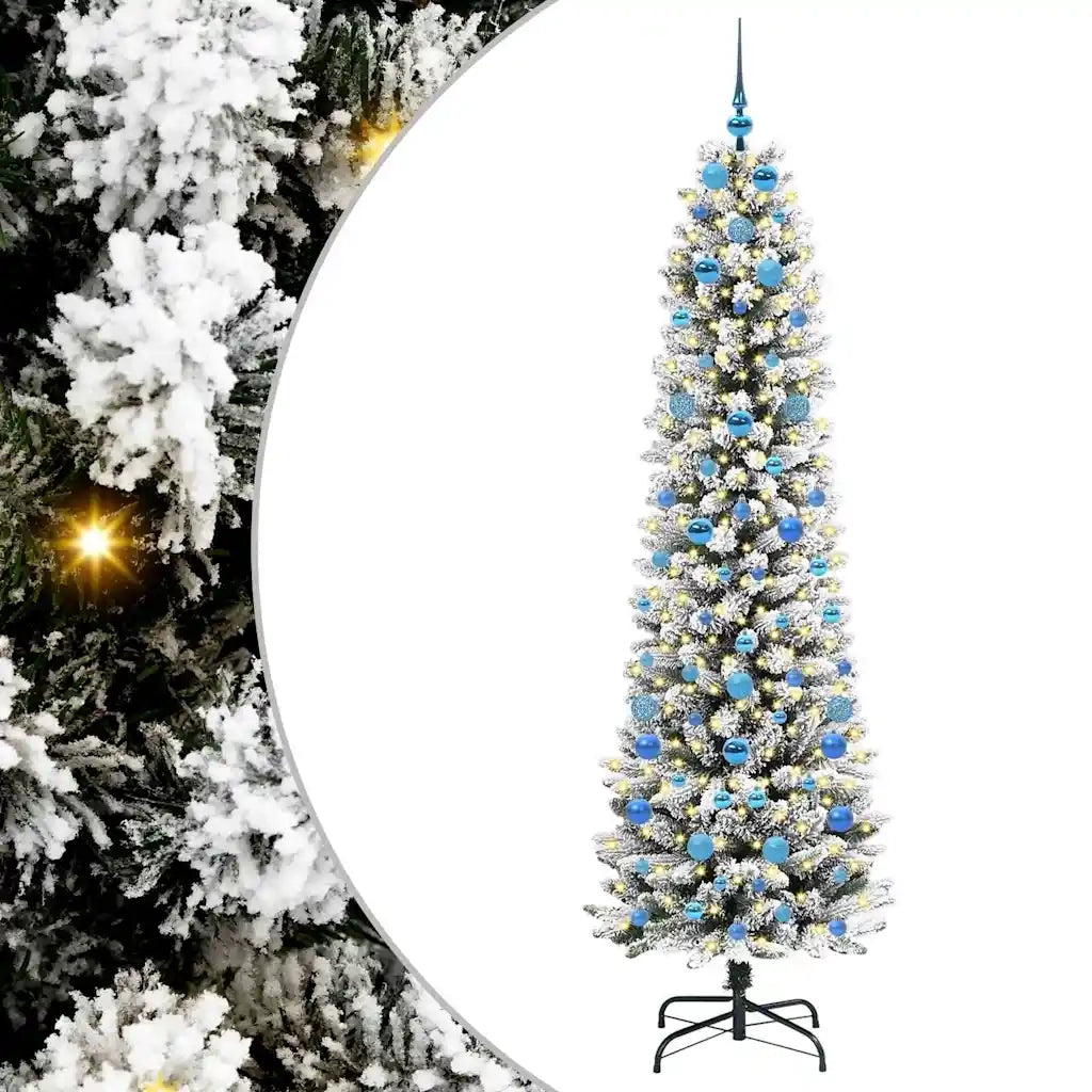 Albero di Natale artificiale con 300 LED Bianco 210 cm 3396124