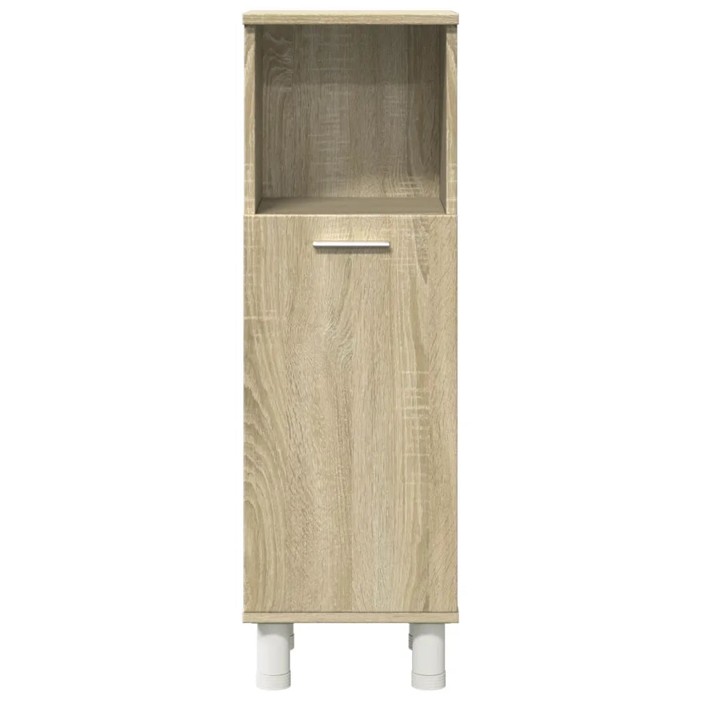 Set Mobili da Bagno 3 pz Rovere Sonoma in Legno Multistrato 3324975
