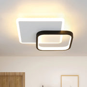 ZMH Lampada da soffitto LED design moderno bianco nero acrilico per soggiorno