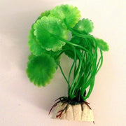 Trade Shop - Pianta 9 Cm Piantina Artificiale Per Acquario Piante Finte Plastica Color Verde -