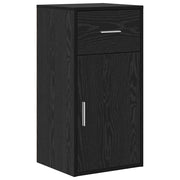 Credenza | Madia | Buffet da pranzo | Armadio da pranzo con cassetto Rovere Nero 38 x 34 x 75 cm
