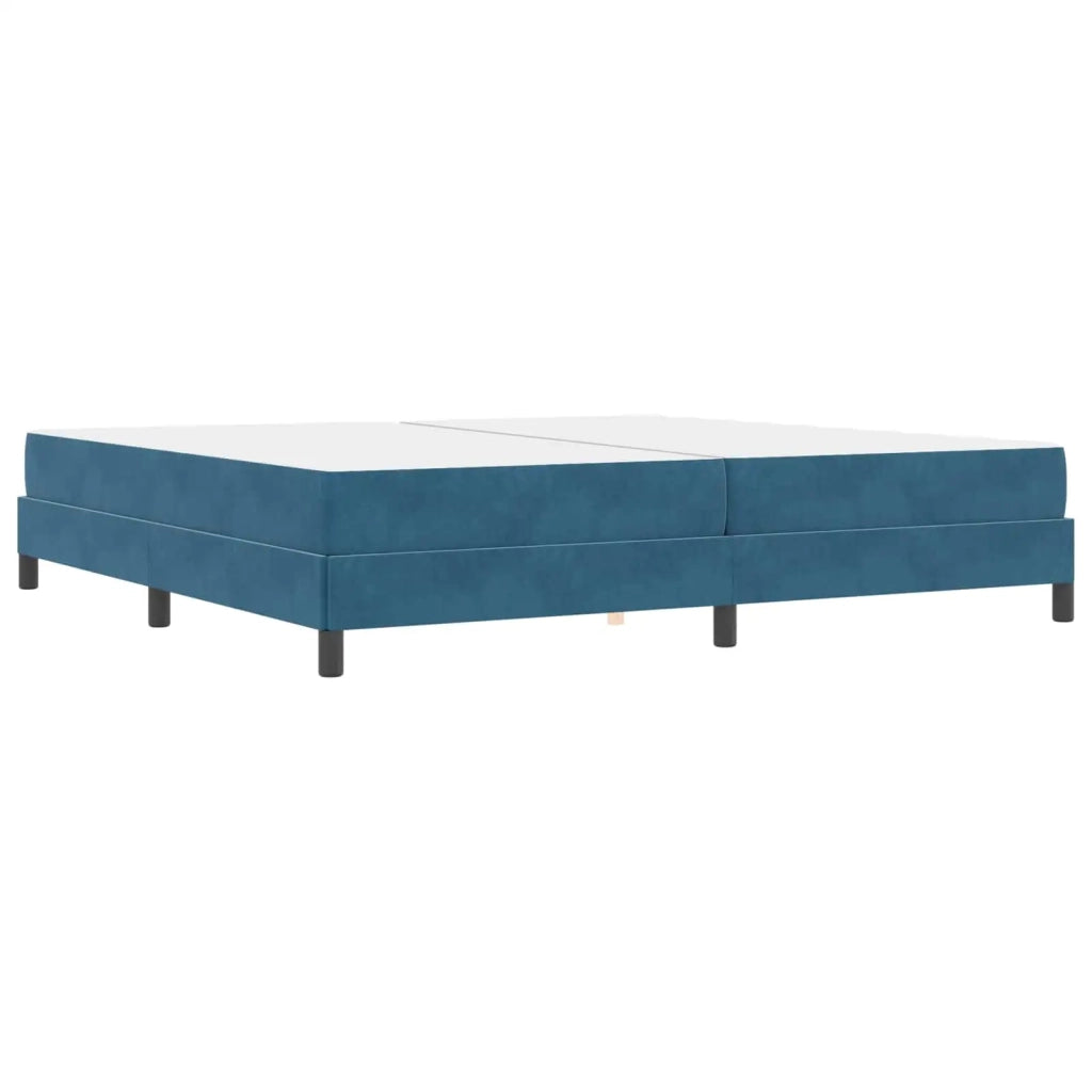 Letto a molle con materasso Blu Scuro 200 x 200 cm Tessuto 3398717