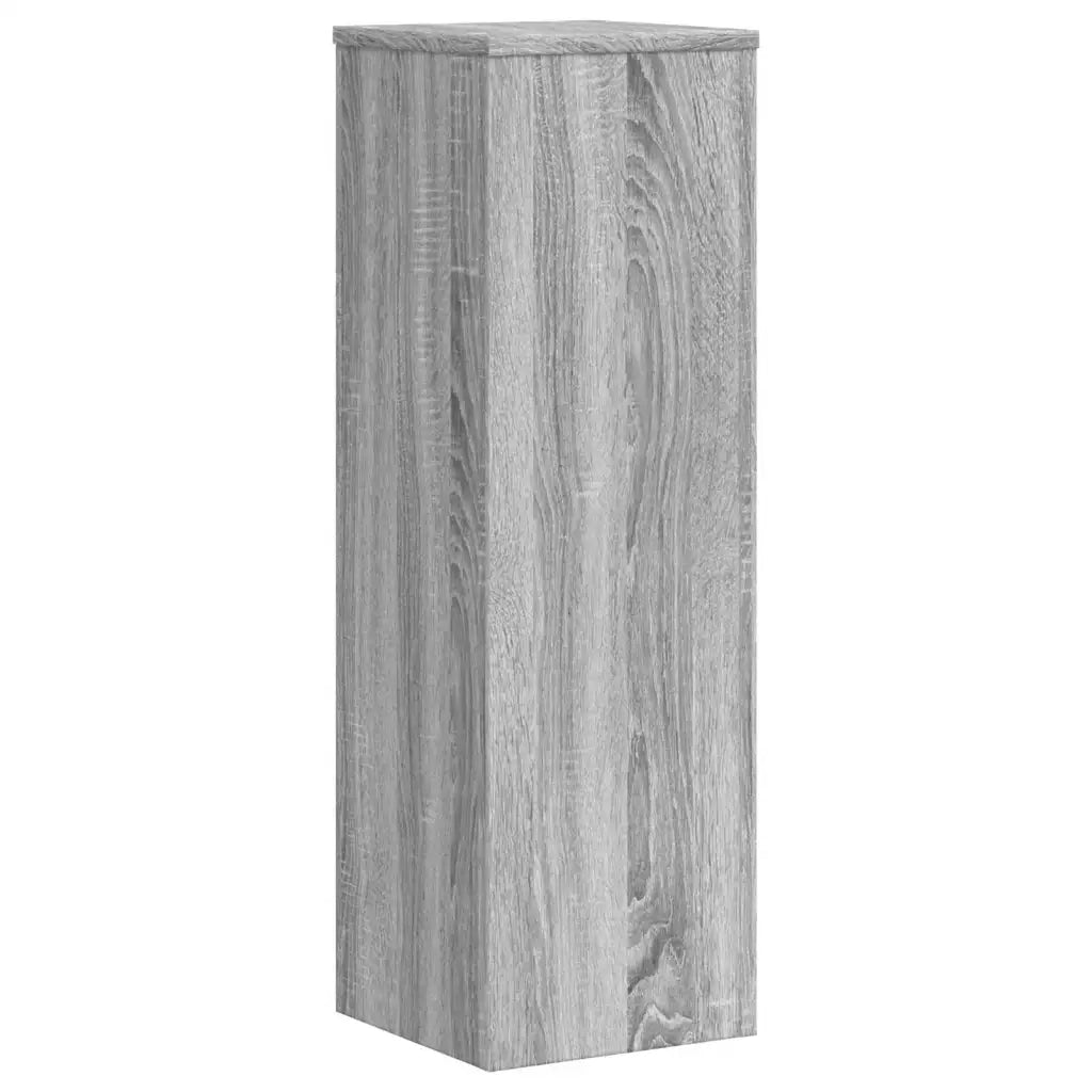 Supporti per Piante 2 pz Grigio 25x25x80 cm in Multistrato