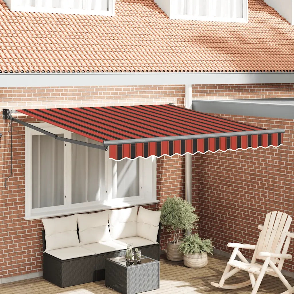 Tenda da sole automatica retrattile arancione e Marrone 3x2,5 m 3154516