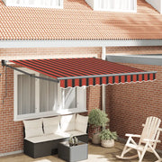 Tenda da sole automatica retrattile arancione e Marrone 3x2,5 m 3154516