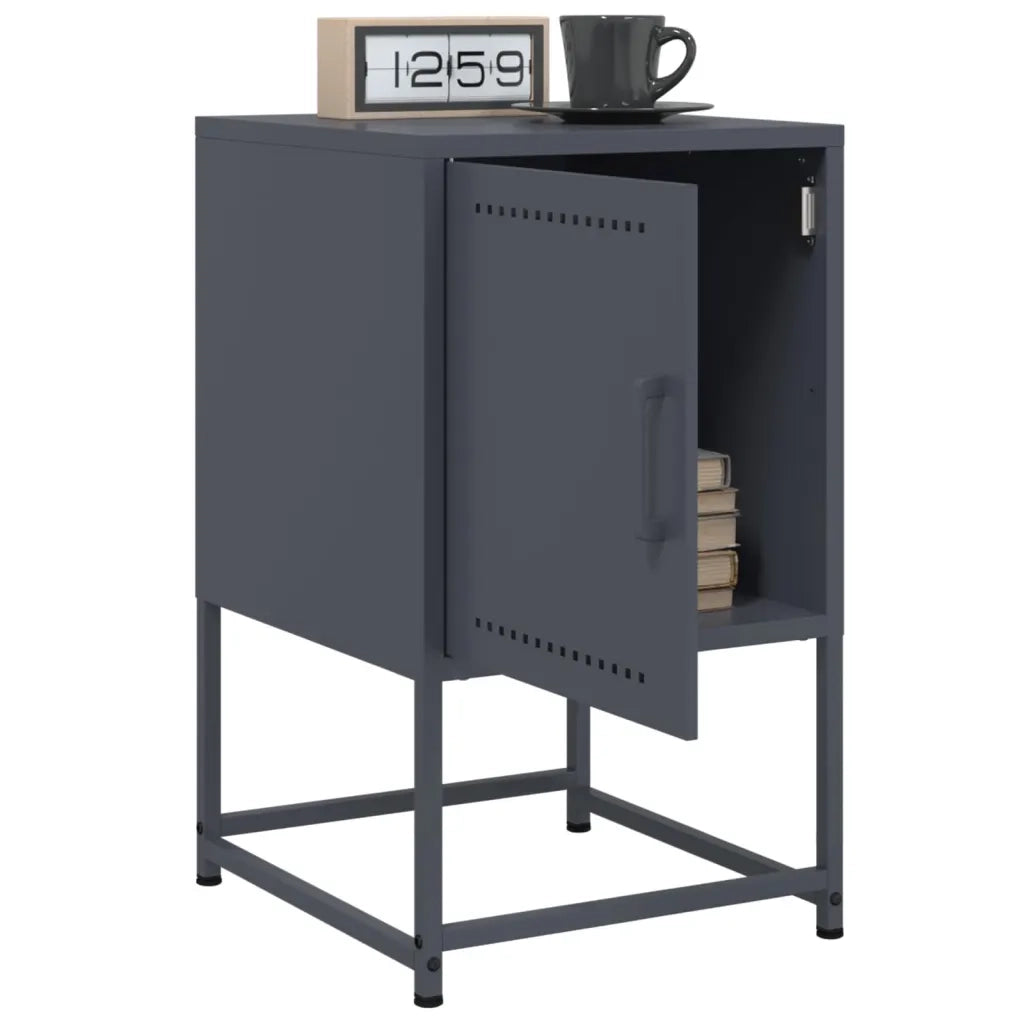 Comodini 2 pz Antracite 36x39x60,5 cm in Acciaio 846451