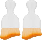 Set di spazzole per pulizia auto interno morbide, 2 pezzi, senza graffi, spazzole morbide per polvere e luce di presema, per auto stile E